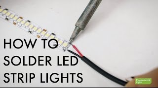 How to Solder LED Strip Lights [upl. by Nannette]