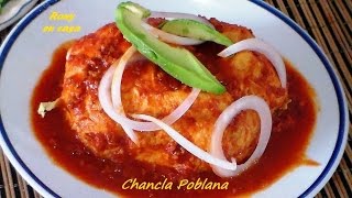 Comida mexicana CHANCLAS POBLANAS receta fácil  Mexican Recipe  Rony en casa [upl. by Zipporah]