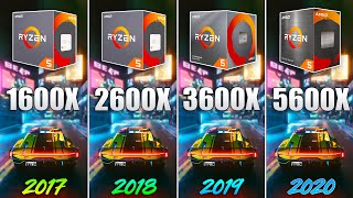 Ryzen 5 1600X vs 2600X vs 3600X vs 5600X  How Big is the Difference [upl. by Maeve577]