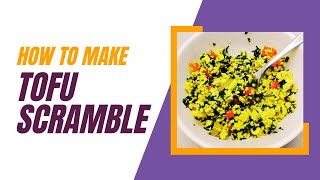 How to Make Tofu Scramble glutenfree amp vegan recipe [upl. by Noled]