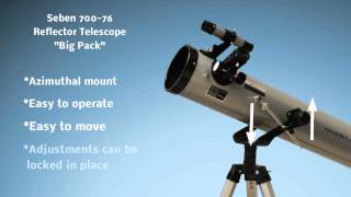 Seben 70076 Reflector Telescope New Big Pack [upl. by Ainerol]