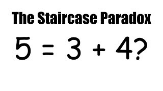 5  3  4 The Staircase Paradox Spot The Mistake quotDisprovingquot The Pythagorean Theorem [upl. by Ahselat]