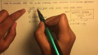 HOW TO Convert Decimal to IEEE754 SinglePrecision Binary [upl. by Eirdua797]