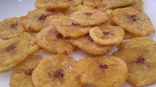 PLATANO Macho Frito  CHIPS de PLATANO [upl. by Rednaskela]