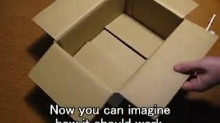 HOW TO MAKE CARDBOARD BOX SMALLER [upl. by Viradis]