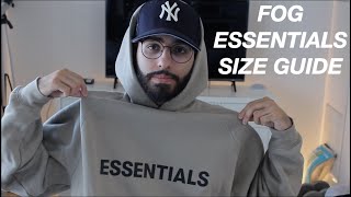 FEAR OF GOD ESSENTIALS SIZE GUIDE AND FIT [upl. by Leavy814]