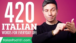 420 Italian Words for Everyday Life  Basic Vocabulary 21 [upl. by Sarah]