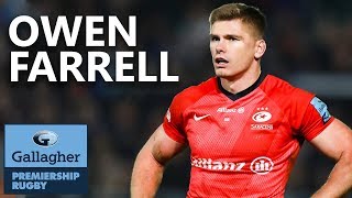 Owen Farrell v Bath Highlights  Owen Farrell Best Moments  Gallagher Premiership 201920 [upl. by Lorilee]