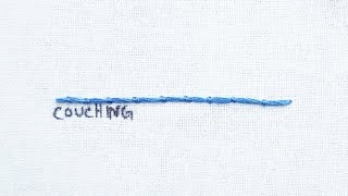 How to do the Couching Stitch [upl. by Llenaej]