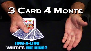 3 Card 4 Monte Card Trick  An InDepth Tutorial [upl. by Lanaj]