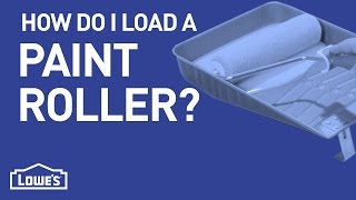 How Do I Load a Paint Roller  DIY Basics [upl. by Ahseikram]