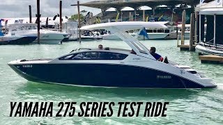 The NEW 2019 Yamaha 275 Series Jet Boat Test Ride  Yamaha Boats for sale near Chicago [upl. by Hoffarth]