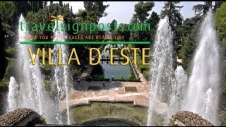 Villa dEste Live from the Water Organ Fountain in the Tivoli Gardens [upl. by Ahsotal]