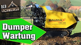 Baumax RMD 650 Kettendumper  Wartung und Einstellungen [upl. by Euqenimod896]