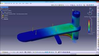 Etude éléments finis CATIA  Stress test FEM [upl. by Ellehcyar]