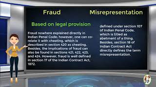 What is Difference Between Fraud amp Misrepresentation [upl. by Ahsahs]