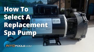 How To Select A Replacement Spa Pump [upl. by Holcomb]