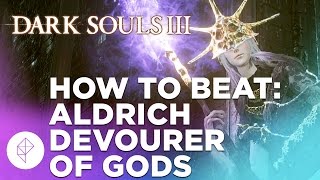 Dark Souls 3 BOSS BATTLE Aldrich Devourer of Gods [upl. by Dnomhcir]