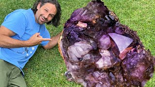 Amethyst Crystal Mining on Another Level  Breaking a World Record [upl. by Michelina511]