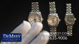 Rolex Datejust Size Comparison Ladies 26mm Midsize 31mm amp Mens 36mm Review [upl. by Greenstein]