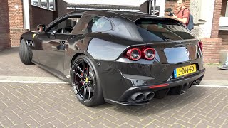 Novitec Ferrari GTC4Lusso  LOUD Accelerations amp V12 Sounds [upl. by Aleil]