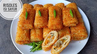 RESEP RISOLES SAYUR UNTUK JUALAN  MODAL 30000 SAJA UNTUNG BANYAK [upl. by Yaker]