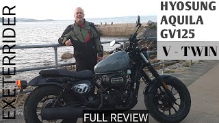 Hyosung Aqullia GV125 VTwin Full Review [upl. by Amadis]