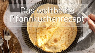 Das perfekte Pfannkuchen Grundrezept  eatde [upl. by Ardnusal930]