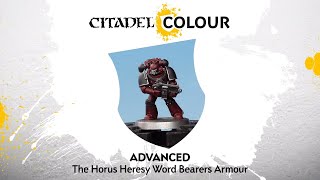 How to Paint The Horus Heresy Word Bearers Armour [upl. by Edythe383]