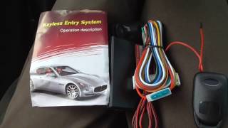 Car Keyless Entry System Components Manual Partial Test [upl. by Nnazil]