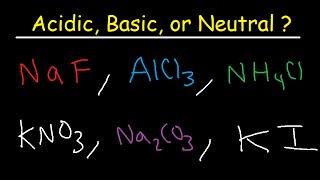 Acidic Basic and Neutral Salts  Compounds [upl. by Eyssej577]