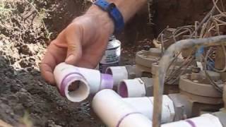 pvc irrigation manifold repair [upl. by Einahets259]