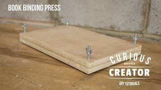 29 Book Binding Press Machine Bookbinding  DIY Curious Creator [upl. by Cha3]