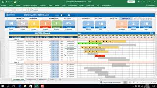 Cronograma de Actvidades en Excel [upl. by Damita588]