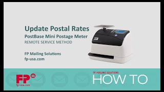 Update Rates on PostBase Mini Postage Meter via Remote Service [upl. by Aerdno388]