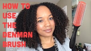 How to use the Denman Brush for Curl Definition [upl. by Oludoet87]