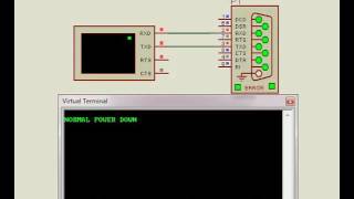 Proteus  Interfacing UART Module using COM Port [upl. by Aliuqaj210]