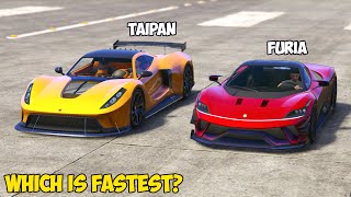 GTA 5  GROTTI FURIA vs CHEVAL TAIPAN  Which is Fastest [upl. by Llehsram239]