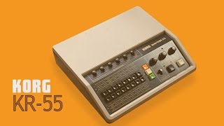 KORG RHYTHM 55 KR55 Analog Rhythm Box 1979  HD DEMO [upl. by Ulric]