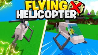 TUTORIAL How to make a WORKING HELICOPTER in Build a Boat  ROBLOX [upl. by Geithner]