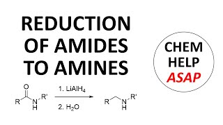 amide reduction amp amine synthesis [upl. by Mayman]