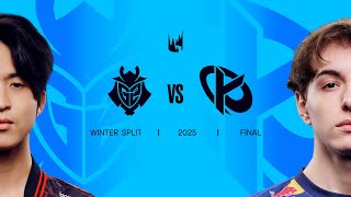 G2 vs KC  2025 LEC Winter Split Playoffs  Split Final [upl. by Namia]