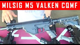 MILSIG M5 Valken CQMF and MILSIG M17 Valken M17 Comparison MCS [upl. by Naima981]