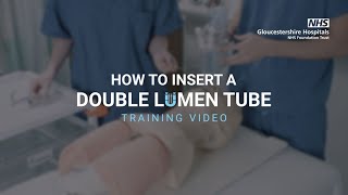 Double Lumen Tube Training Video [upl. by Yleme]