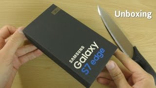 Samsung Galaxy S7 Edge Gold  Unboxing 4K [upl. by Canute531]