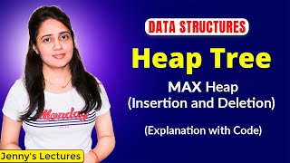 78 Max Heap Insertion and Deletion  Heap Tree Insertion and Deletion with example Data Structure [upl. by Win]