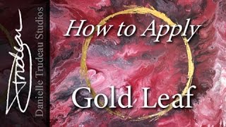 How to Apply GOLD LEAF  Gold Leaf Tutorial [upl. by Rramed]