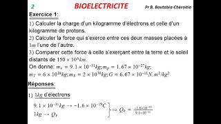 Cours Bioélectricité 1 1ère année Médecine Pr Boutheïna BoutabiaChéraitia [upl. by Jacquette409]