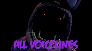 Withered Bonnie  All Voicelines with Subtitles  Ultimate Custom Night [upl. by Stacee597]