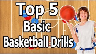 Top 5 Basic Basketball Passing Drills For Kids [upl. by Cresa]